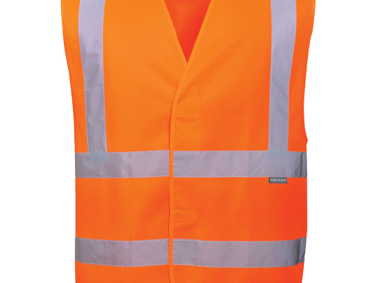 Gilet haute visibilité orange | Baudrier 2 bandes| C470 | Portwest
