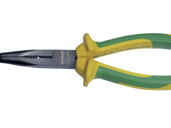 Pince à bec 1/2 rond coudé coupante isolée | Agi Robur