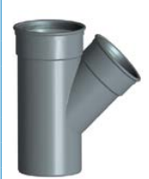 Branchement PVC MF | SDR 41 angle 45° | DYKA