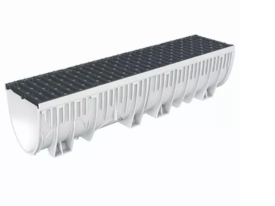 Caniveau MEARIN Plus 100 avec grille cathédrale en fonte C250