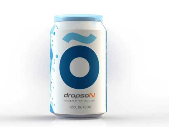 Canette filtrante Dropson
