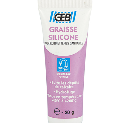 Graisse silicone | Pour robinetteries sanitaires | Geb
