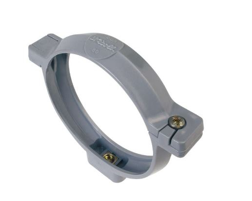 Collier à bride pour tube PVC | Insert  p.7/150 | D. 63 à D.125 | Nicoll