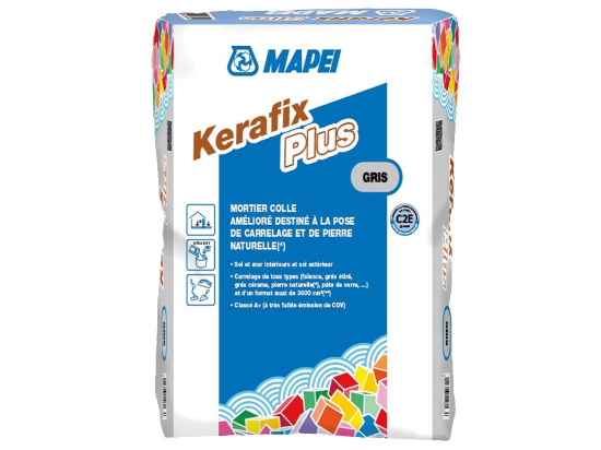 Mortier colle amélioré | C2E| Kerafix plus | Mapei