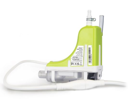 Pompe de relevage Mini verte avec goulotte | Aspen Pumps