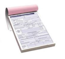 Carnet de 30 fiches d'intervention 4 feuillets couleurs