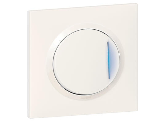 Poussoir simple avec voyant lumineux | 6A 250V Dooxie One | Legrand
