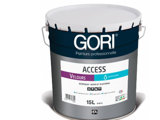 Peinture acrylique veloutée pour murs et plafonds | 15L | Goriaccess | GORI