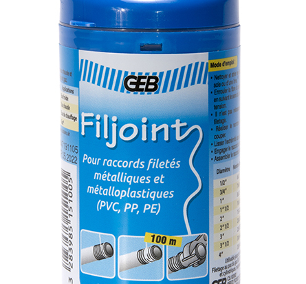 Filjoint pour raccords filetés métalliques et métalloplastiques | GEB