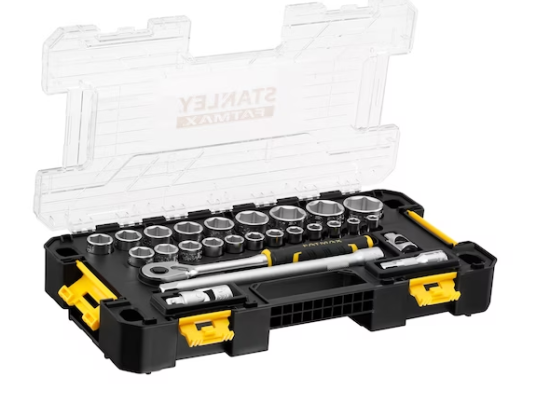Coffret de douilles | Stakbox L 1/2" | Jeu de 26 pièces | Fatmax | STANLEY