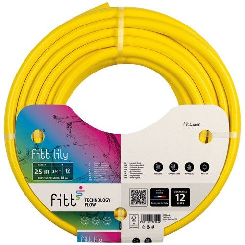 Tuyau D'arrosage Jaune 8 M - Diamètre Intérieur 19 Mm, épaisseur 2 Mm, Résistant à L'éclatement, Avec 5 Accessoires