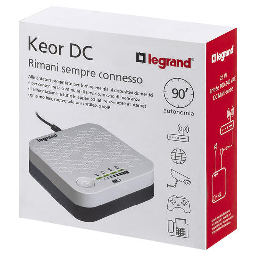 Onduleur monophasé Keor DC fiche standard 2P+T, 311010, LEGRAND, Antenne, Connectique, Onduleur monophasé Keor DC fiche standard 2P+T, 311010