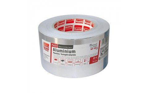 LBEC 20 mètres de ruban adhésif haute température ruban de papier  d'aluminium non tombant bonne adhésivité ignifuge pour la réparation de  conduits : : Bricolage