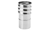 Adaptateur inox à visser pour tubage poêle granulé | Mâle - Diamètre 100 | Ten