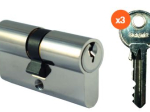 Cylindre de sécurité Neptune en laiton 3 clés - Impar