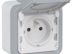 Prise étanche 2P+T avec éclips de protection 16A Plexo complet IP55 | Legrand