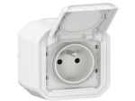 Prise étanche 2P+T avec éclips de protection 16A Plexo complet IP55 | Legrand