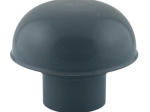 Chapeau de ventilation ardoise ave grille D100 - Interplast