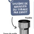 Raccord inox poêle-tubage flexible | Ten
