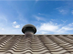 Chapeau de ventilation ardoise ave grille D100 - Interplast
