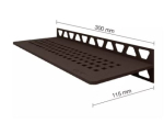Tablette Square | SHELF-W-S1 115 x 300 mm | Schluter