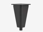 Pied de meuble de salle de bain angle 15 cm - OZE
