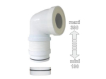Pipe WC coudée extensible universelle - Regiplast