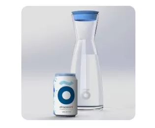 Kit Carafe avec filtre CrystalDrink Dropson - Pichet 1L