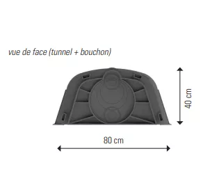 Paroi de raccordement pour tunnel | Sebico