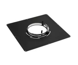 Plaque de propreté carrée pour raccord poêle tubage | Ten