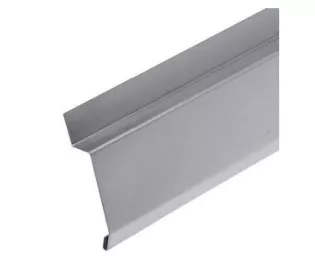 Bande solin à biseau zinc naturel  développé 100mm | Longueur 2 m | Rheinzink