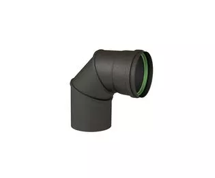 Coude équerre 90° pour raccordement poêle à granulé  |Ten