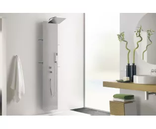 Colonne de douche thermostatique en verre | AQUAGLASS | Kinedo