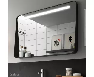Miroir rectangulaire avec bandeau de couleur | Apolo | Salgar