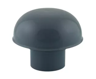 Chapeau de ventilation ardoise sans moustiquaire D100 - Interplast