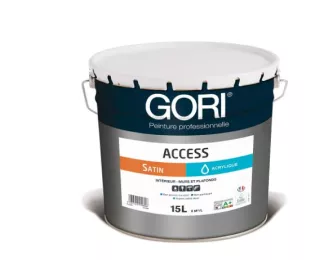 Peinture acrylique satinée pour murs et plafonds | 15L | Goriaccess | GORI