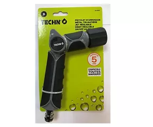 Pistolet d'arrosage réglable | Jet droit | métal | Techn'o