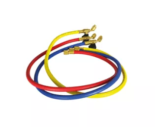 Jeu de 3 flexibles 150 cm avec vannes  | 1/4"-1/4" | Teddington