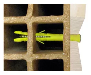 Cheville longue avec vis tête fraisée | CQLV | Ing Fixations