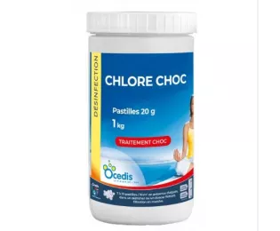 Chlore choc pastilles de 20G | Ocedis