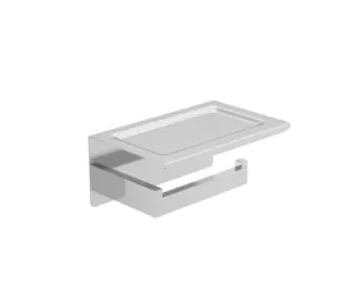 Tablette et porte papier toilettes à fixer | Floé | O'Design by Ottofond