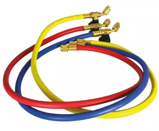 Jeu de 3 flexibles 150 cm avec vannes  | 1/4"-5/16" | Teddington