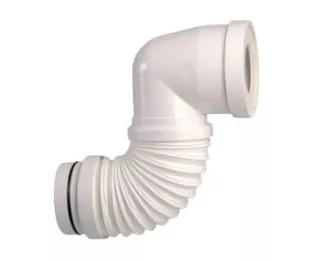 Pipe WC coudée extensible universelle - Regiplast
