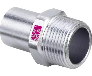 Raccord droit fileté | MM | Electrozingue | VIEGA