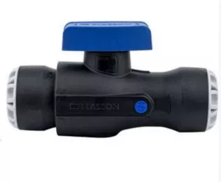 Vanne PE 1/4 tour encliquetable – Ø 25 mm – PLASSON