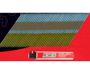 Pack pointes annelées galva 34°D + gaz Alsafix