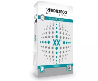 Mortier fibré pour chape légère Maxx+ Edilteco 32.5kg /45L