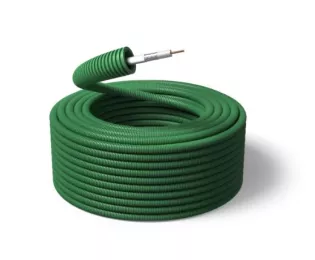 Gaine ICTA Préfilée verte Coax 17 VATCA B Couronne 100 m