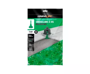 Croisillons autonivelants en X | 4 mm | Pavilift (sachet de 250)