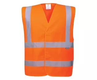 Gilet haute visibilité orange | Baudrier 2 bandes| C470 | Portwest